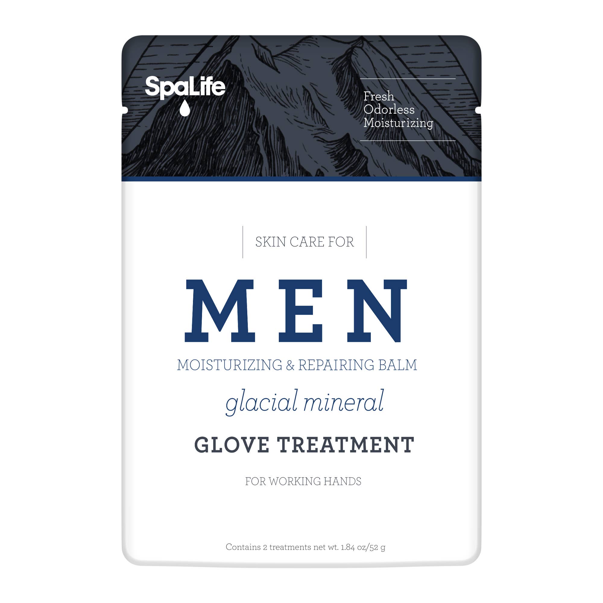 Men's Glacial Mineral Moisturizing Hand Glove